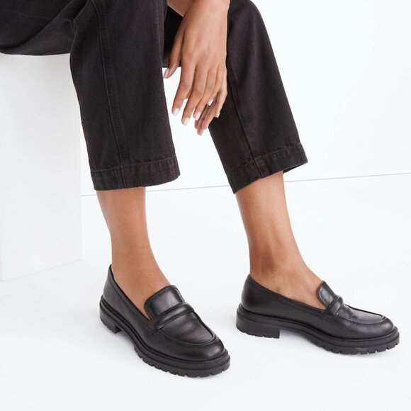 Madewell Bradley Lugsole Loafer in Black Leather - Picture 2 of 5